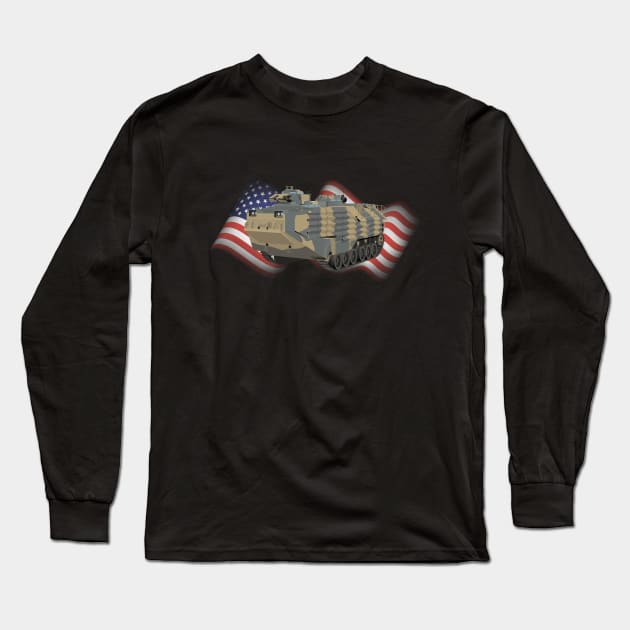 Assault Amphibious Vehicle (AAV) AAVP7A1 Long Sleeve T-Shirt by NorseTech